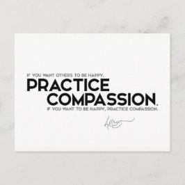 Citat: Dalai Lama - Praktiskt medlidande Vykort