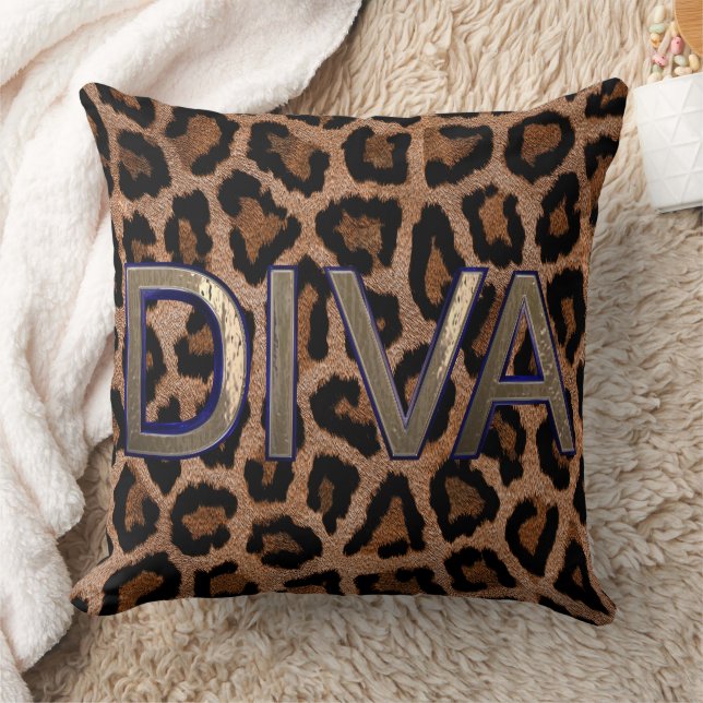 Citat Dekorativ kudde från Leopard Animal Print Di (Filt)