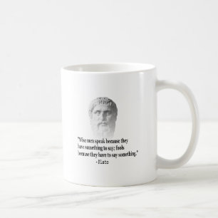 Citat efter plato kaffemugg