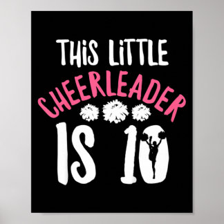 Citat för 10-årig Cheerleader-flicka Poster