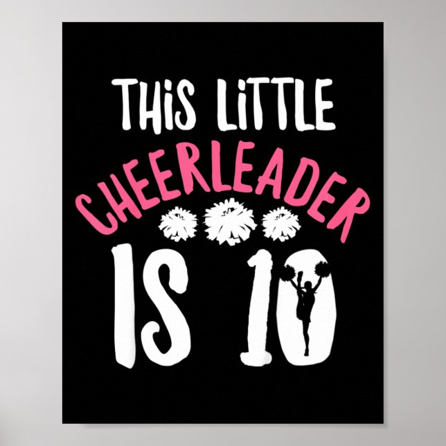 Citat för 10-årig Cheerleader-flicka Poster (Framsidan)