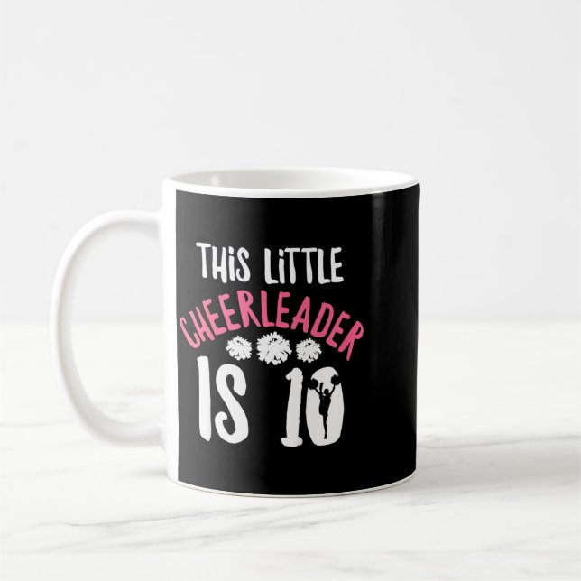 Citat för 10-årig Cheerleader Tjej Kaffemugg (Vänster)