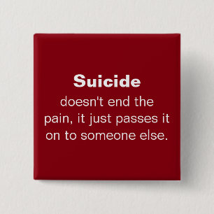 Citat för att förebygga självmord knapp