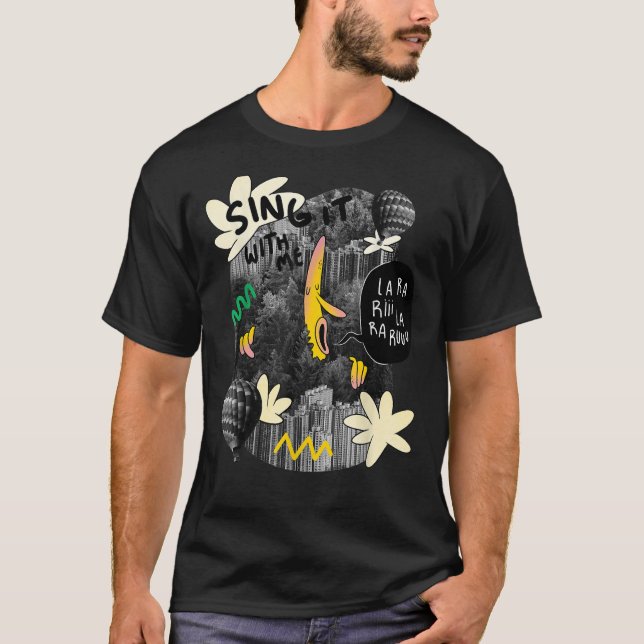 Citat för bananskogen sång t shirt (Framsida)