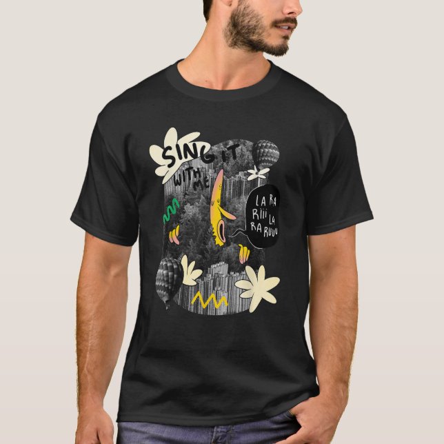 Citat för bananskogen sång t shirt (Framsida)