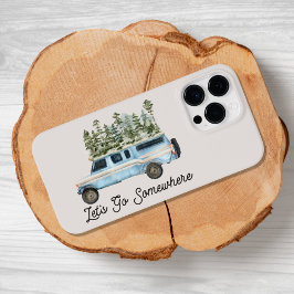 Citat för camping road trip Låt oss åka någonstans
