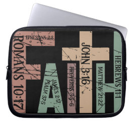 Citat för Cute Colorful Faith Bible Verses Typogra Laptop Fodral