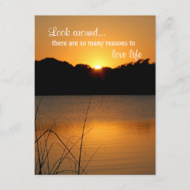 Citat för inspirationsrörelse för kärlek Life-upps Vykort