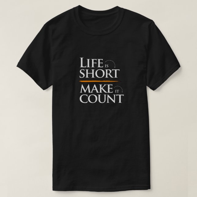 Citat för livets motivation t shirt (Design framsida)