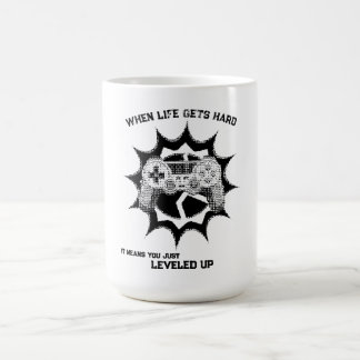 Citat för spelare som gått upp i nivå kaffemugg