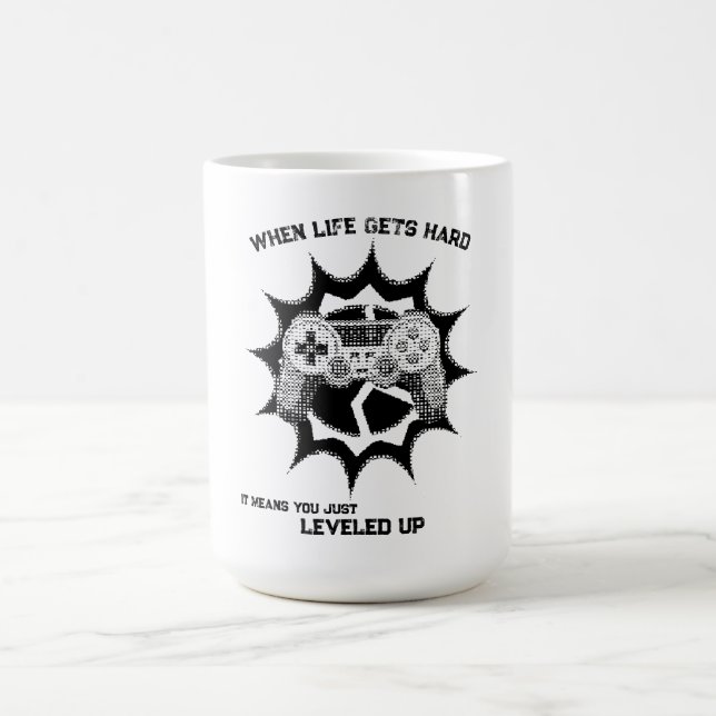 Citat för spelare som gått upp i nivå kaffemugg (Center)