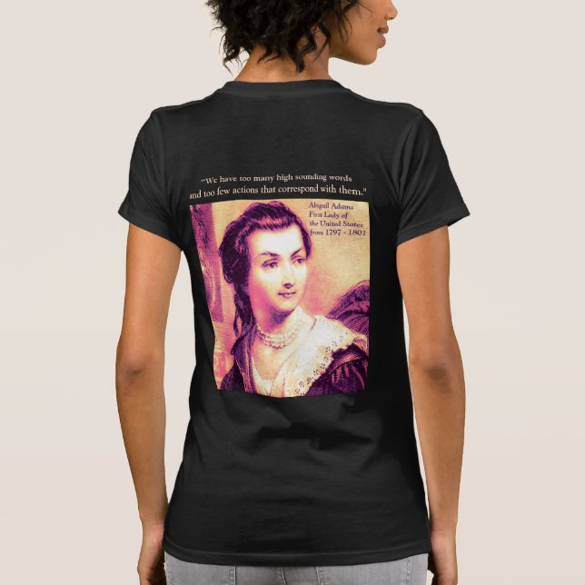 Citat från Abigail Adams T Shirt (Baksida)