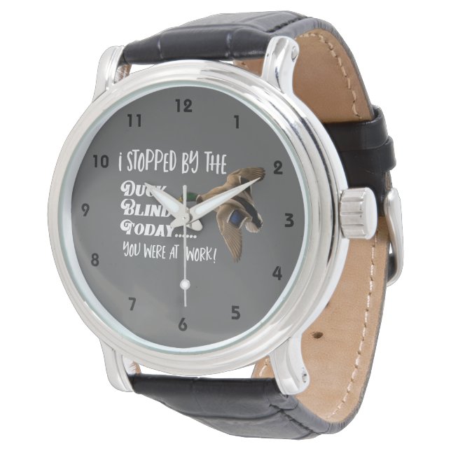 Citat från Anka Hunting Mallard Work Sports Armbandsur (Vinklad)