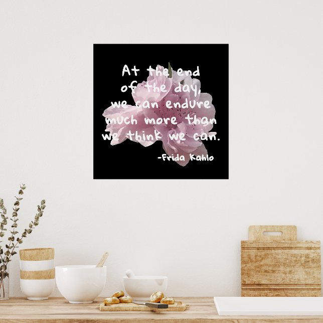 Citat från Berömdar - Frida Kahlo Poster (Kök)