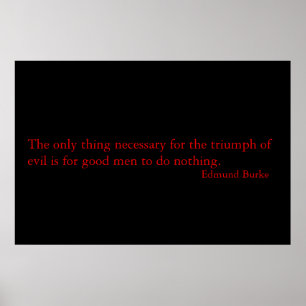 Citat från Burke Poster