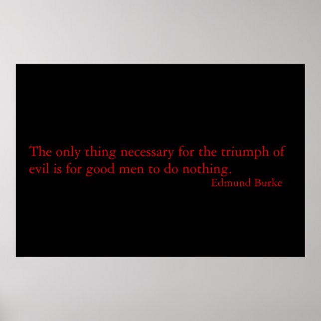 Citat från Burke Poster (Framsidan)