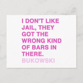 Citat från Charles Bukowski Vykort
