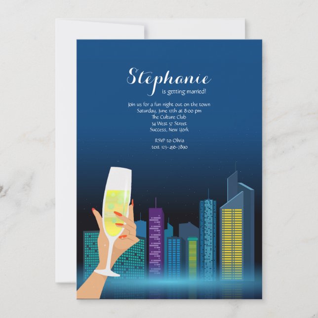 Citat från City Toast Party Inbjudningar (Framsida)