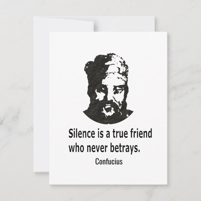 Citat från Confucius Anteckningskort (Framsida)