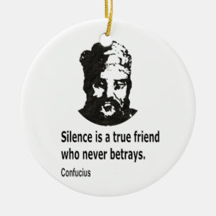Citat från Confucius Julgransprydnad Keramik