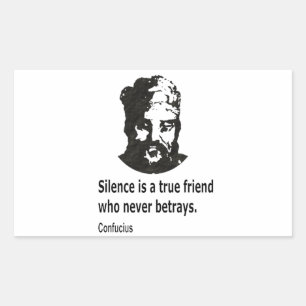 Citat från Confucius Rektangulärt Klistermärke