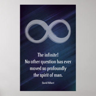 Citat från David Hilbert - Math Poster