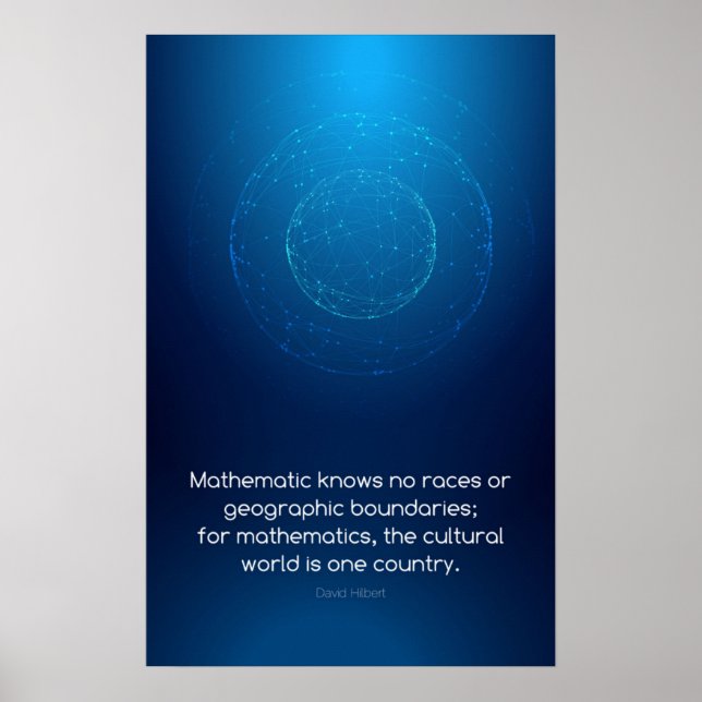 Citat från David Hilbert - Math Poster (Framsidan)