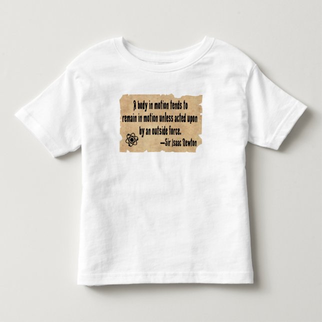 Citat från den aktiva småbarn-vetenskapen t shirt (Framsida)
