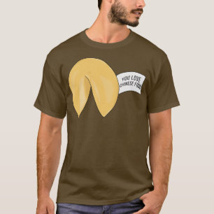 Citat från din kinesiska livsmedelsfästune-cookie t shirt