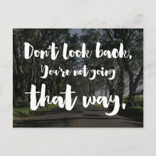 Citat från Don’t Look Back Vykort