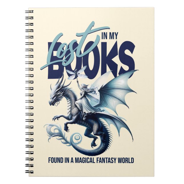 Citat från Dragon och Fairy & Fantasy bok älskare Anteckningsbok (Framsidan)