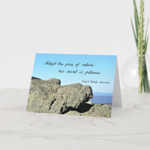 Citat från Emerson: Anta naturens hastighet .... Kort