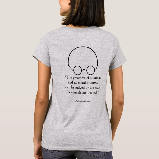 Citat från en klok ledare, "Storheten..." T Shirt (Baksida)