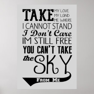 Citat från Firefly Theme sång Poster