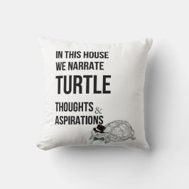 Citat från Funny TURTLE älskare Kudde