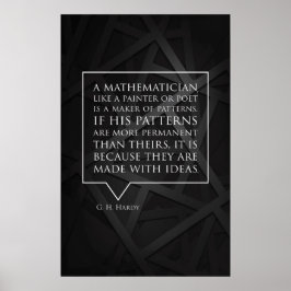 Citat från Hardy - Math Poster