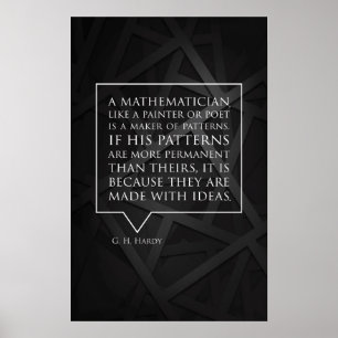 Citat från Hardy - Math Poster