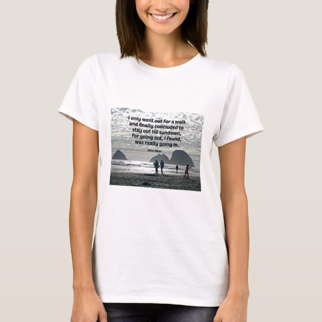 Citat från John Muir T-shirt (Framsida)