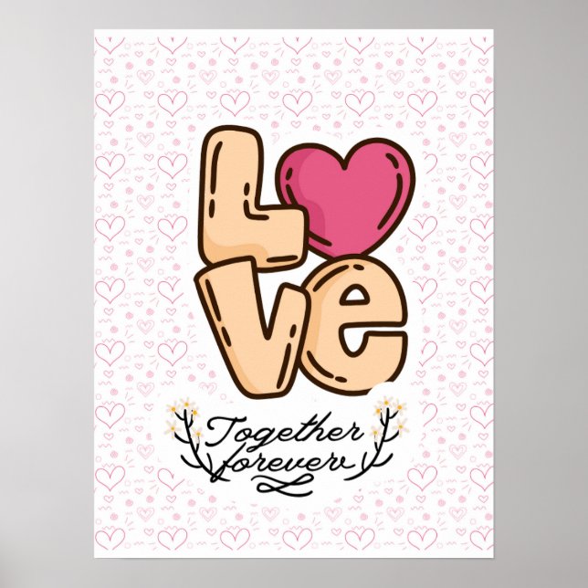 Citat från kärlek för alltid tillsammans poster (Framsidan)