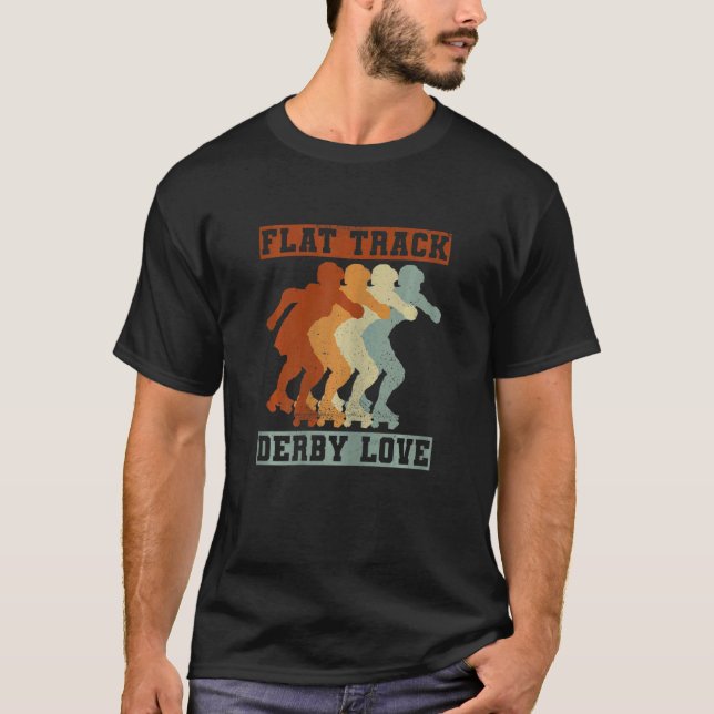 Citat från Kärlek från Womens Flat Track Derby til T Shirt (Framsida)