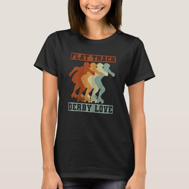 Citat från Kärlek från Womens Flat Track Derby til T Shirt (Framsida)