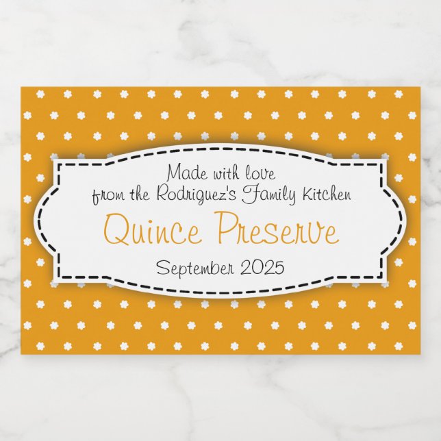 Citat från konserveringspolika burk mat etiketter (Singel etikett)