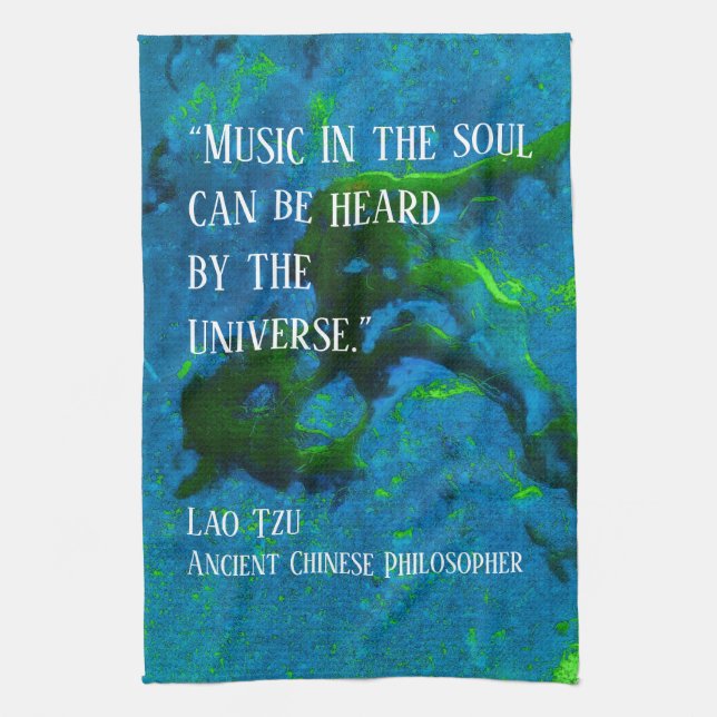 Citat från Lao Tzu Kökshandduk (Vertikal)