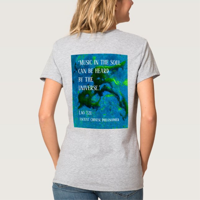 Citat från Lao Tzu T Shirt (Baksida)
