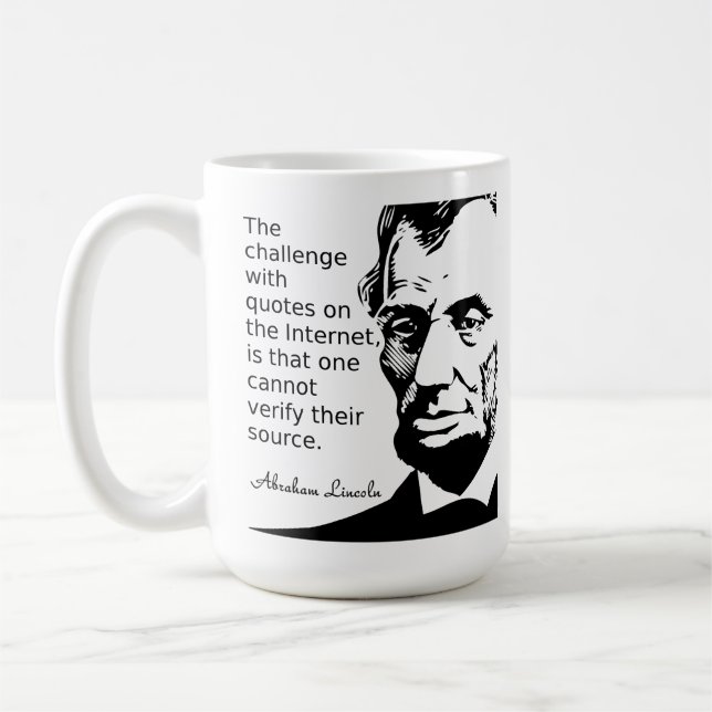 Citat från Lincolns mugg (Vänster)
