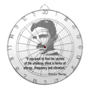 Citat från Nikola Tesla Darttavla