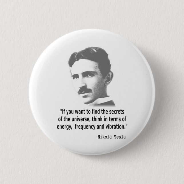Citat från Nikola Tesla Knapp (Framsida)