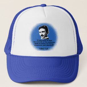 Citat från Nikola Tesla T-Shirt Keps