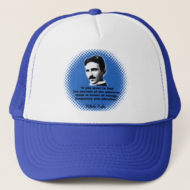 Citat från Nikola Tesla T-Shirt Keps (Framsida)
