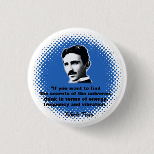 Citat från Nikola Tesla T-Shirt Knapp